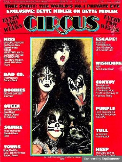 KISS Original Band CIRCUS Cover 1975 Gerald Rothberg founder owner editor publisher 